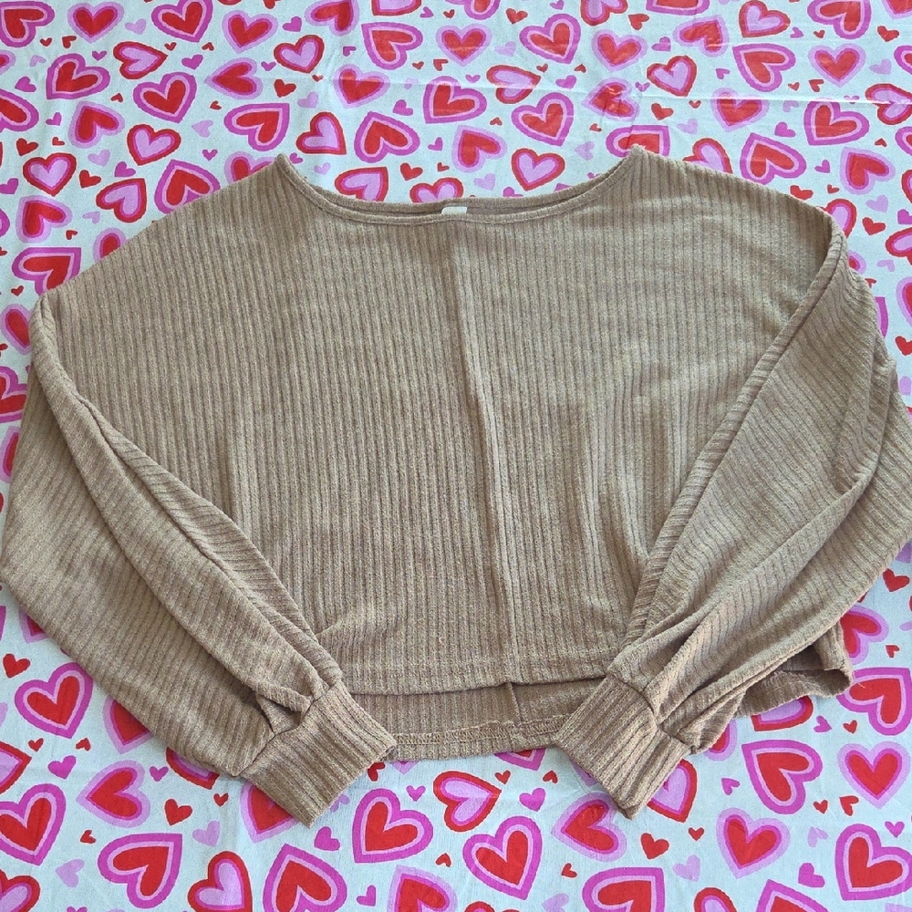 Amazon Women's Tan Crew Neck Sweater